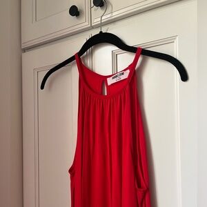 Double Zero Red Sleeveless Top